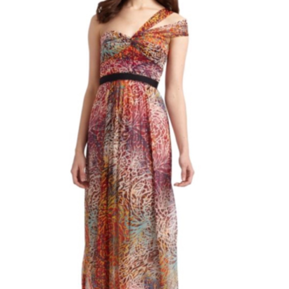 BCBGMaxAzria Long Off-Shoulder Formal Maxi Dress - Picture 2 of 6